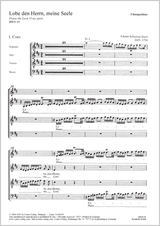 Bach: Bach: Lobe den Herrn, meine Seele, BWV 69a, BWV³ 69.2