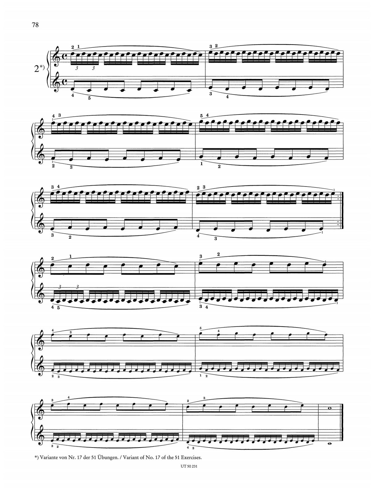 Brahms: 51 Exercises for Piano, WoO 6