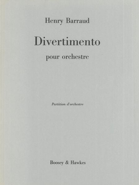 Barraud: Divertimento for Orchestra