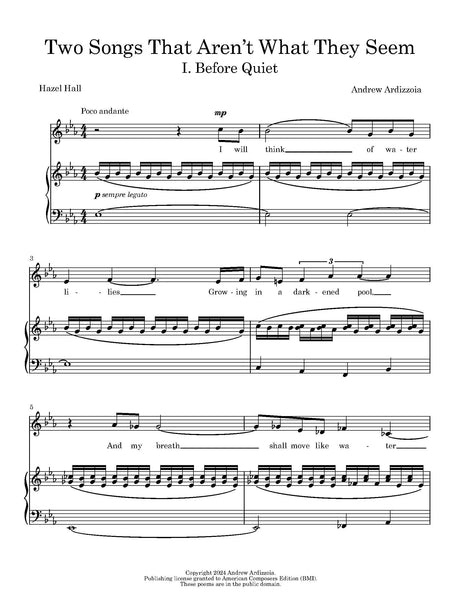 Ardizzoia: Two Songs That Aren't What They Seem