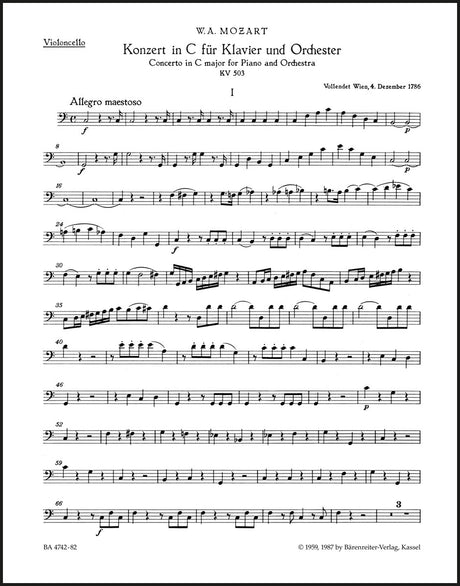 Mozart: Piano Concerto No. 25 in C Major, K. 503