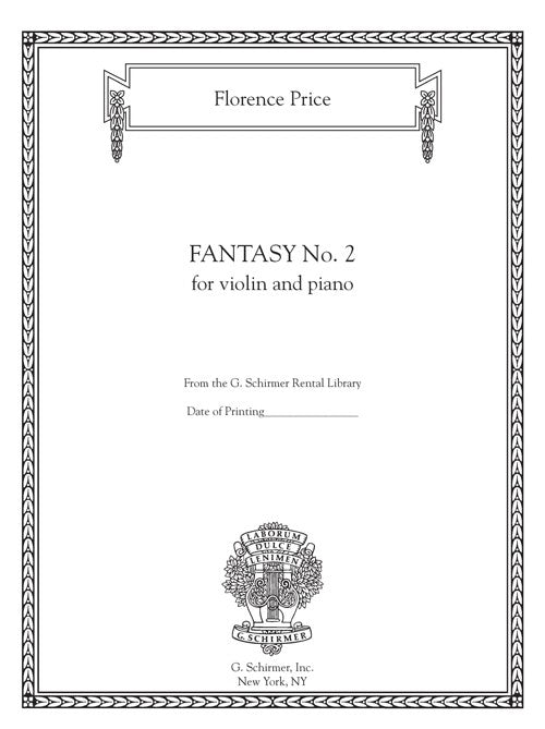 Price: Fantasy No. 2 in F-sharp Minor