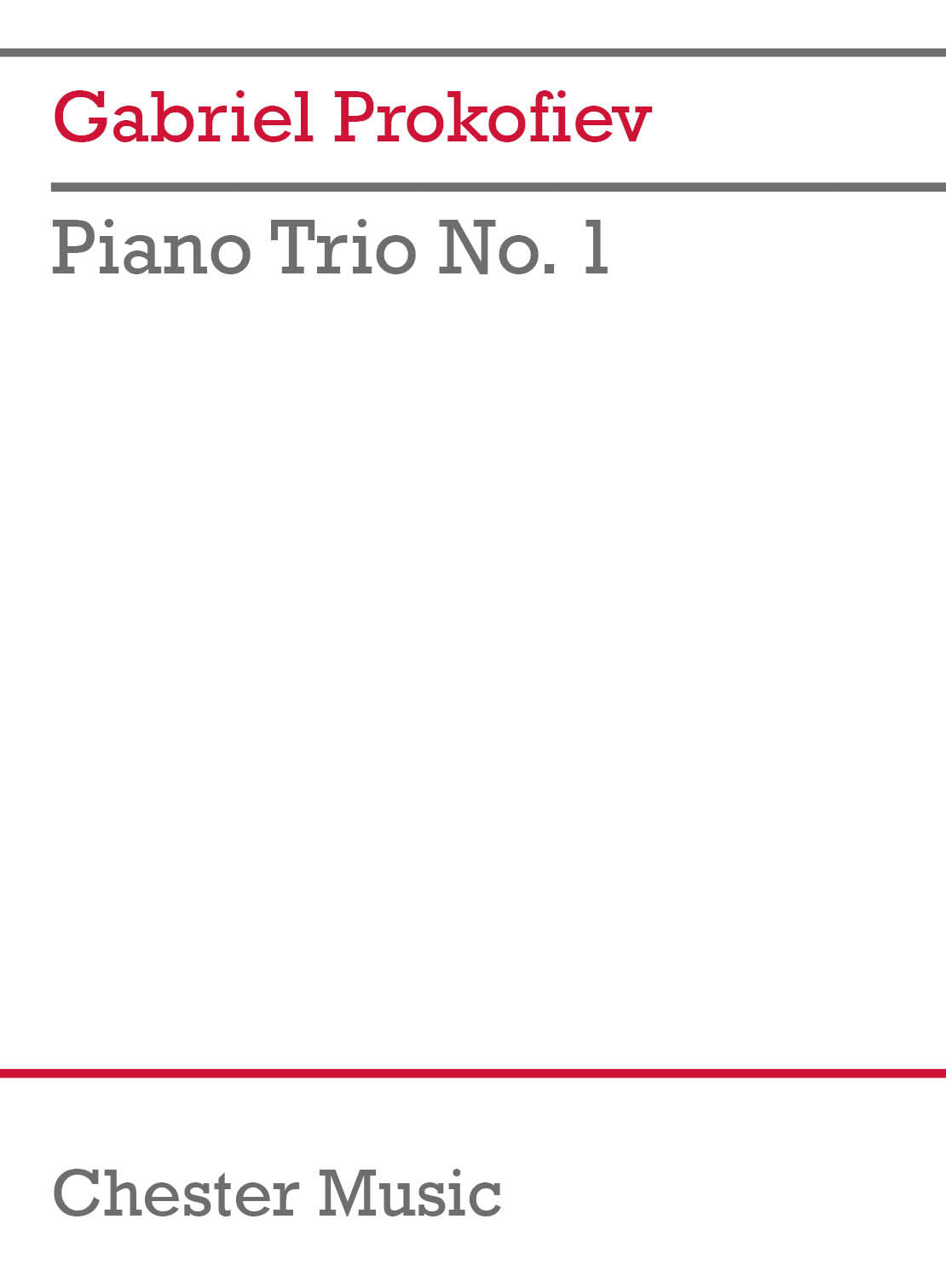G. Prokofiev: Piano Trio No. 1