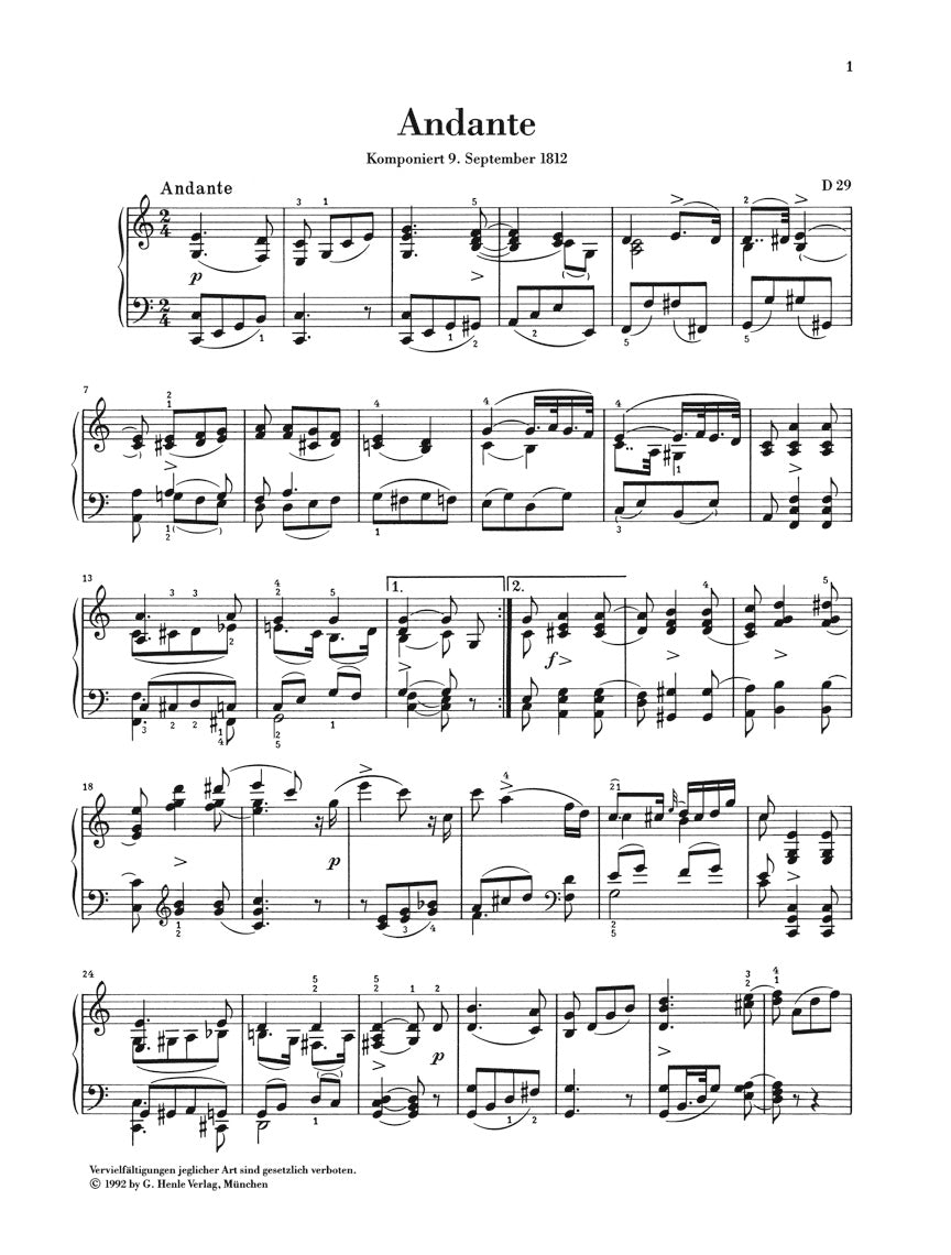 Schubert: Piano Pieces and Variations – Ficks Music
