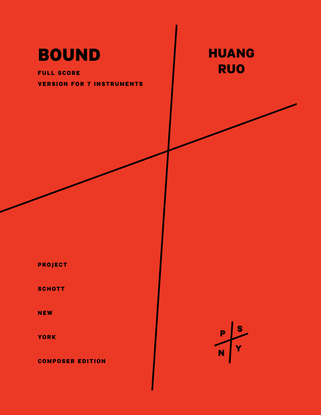 Huang Ruo: Bound (Version for 7 Instruments)