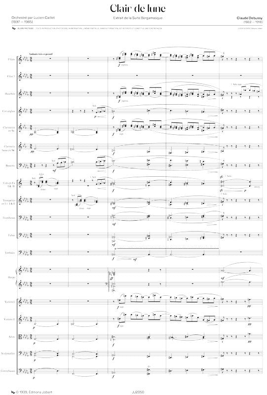 Debussy: Clair de lune (arr. for orchestra) – Ficks Music