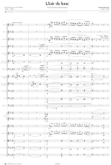 Debussy: Clair de lune (arr. for orchestra)