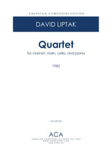 Liptak: Quartet for Clarinet & Piano Trio