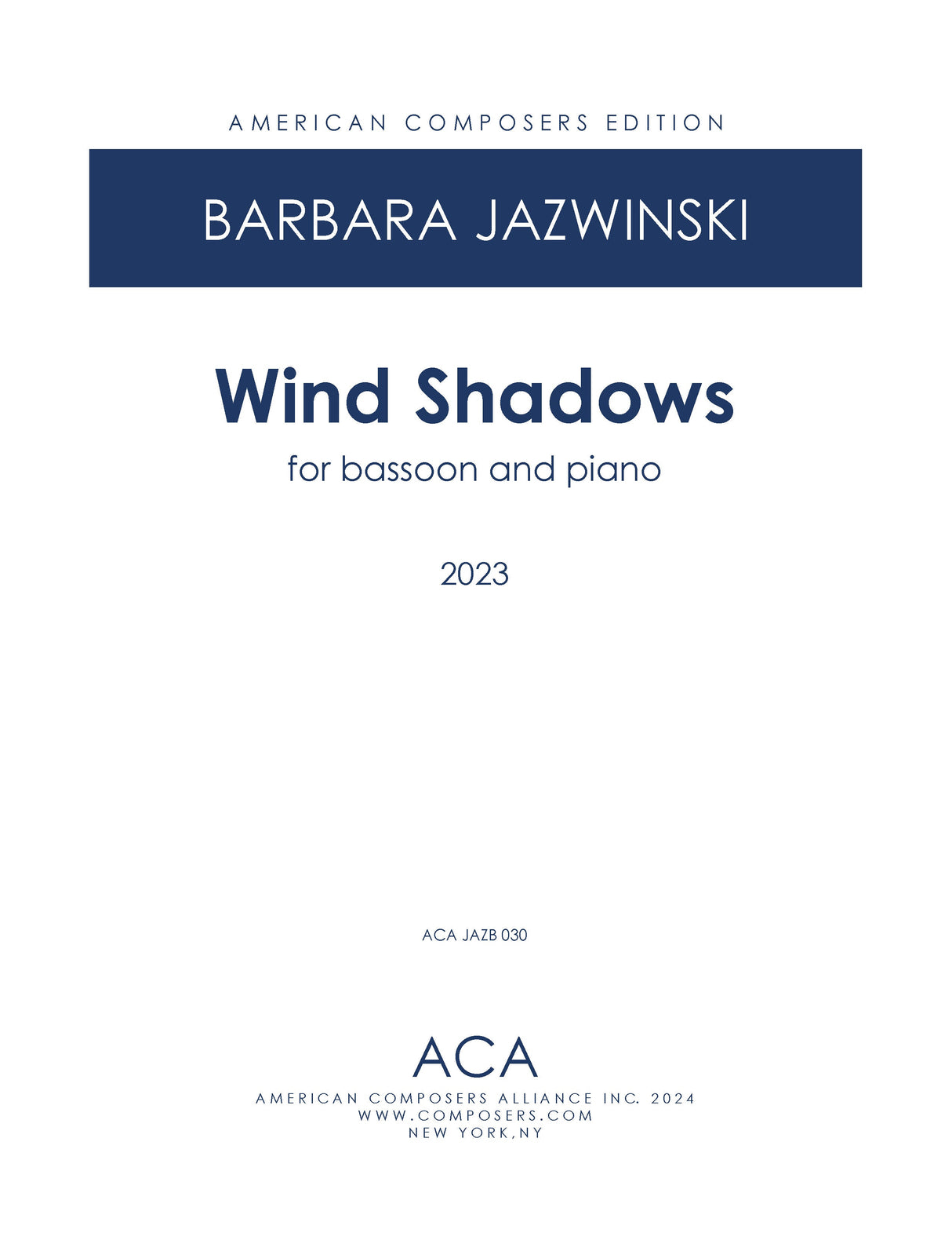Jazwinski: Wind Shadows