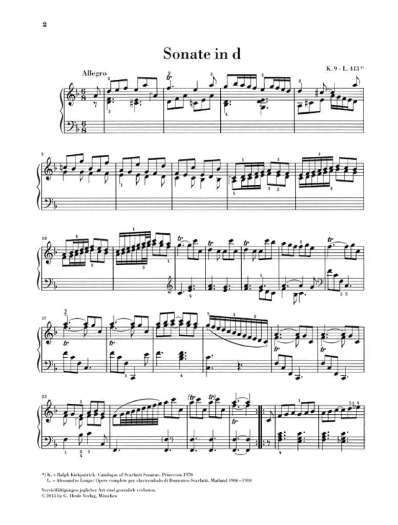 Scarlatti: Selected Piano Sonatas - Volume 3 – Ficks Music
