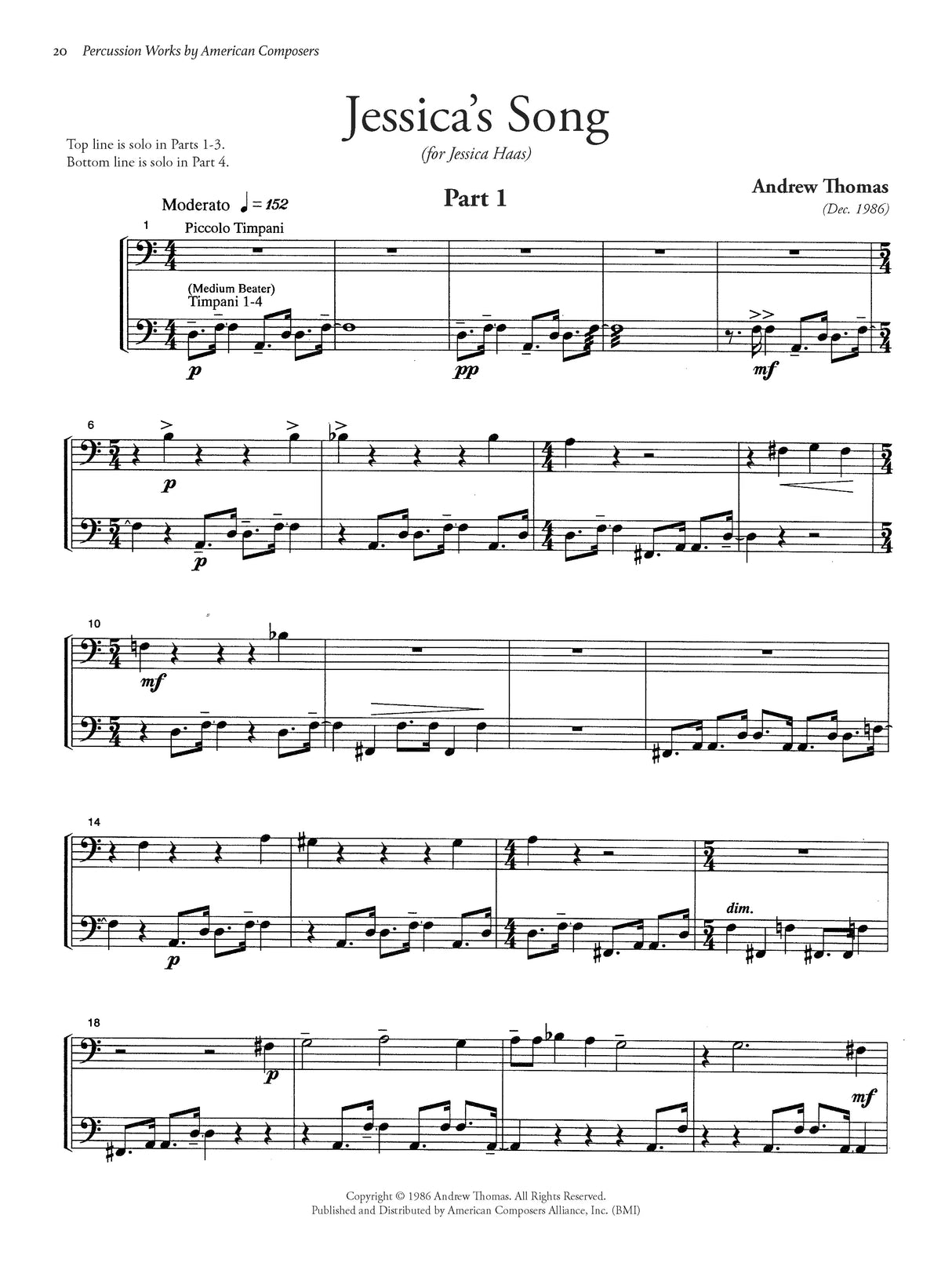 Percussion Works by American Composers