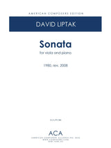 Liptak: Viola Sonata