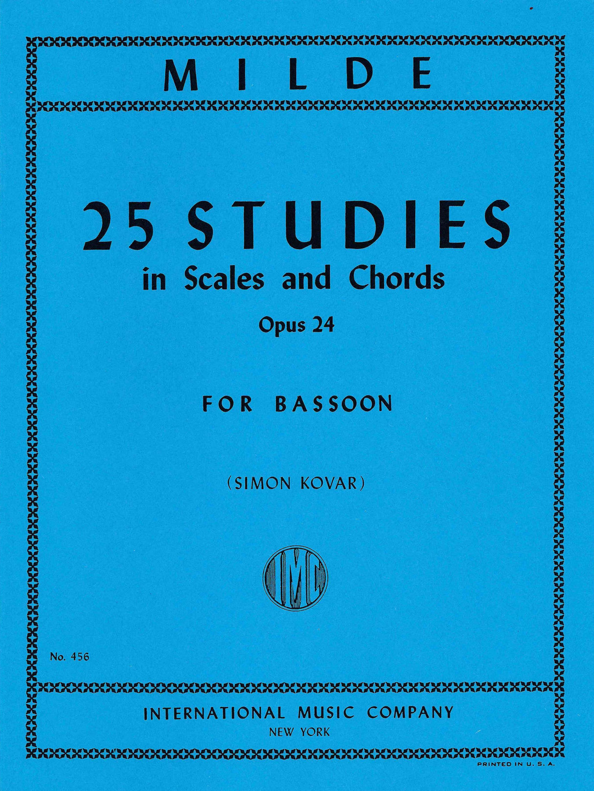 Milde: 25 Studies in Scales and Chords, Op. 24