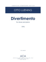 Luening: Divertimento for Oboe and Piano