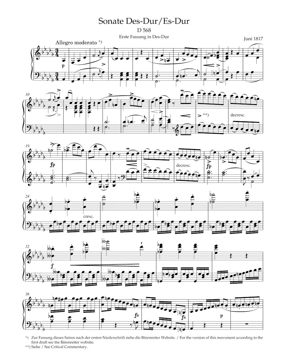 Schubert: Piano Sonatas - Volume 1 – Ficks Music