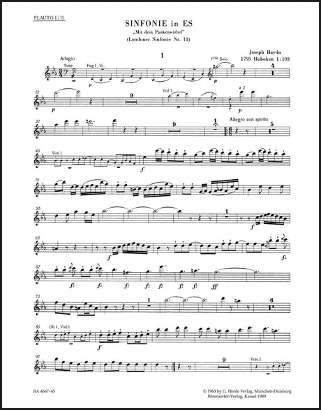 Haydn: London Symphony No. 11 in E-flat Major, Hob. I:103