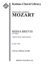 Mozart: Missa in C Major, K. 220 (196b)