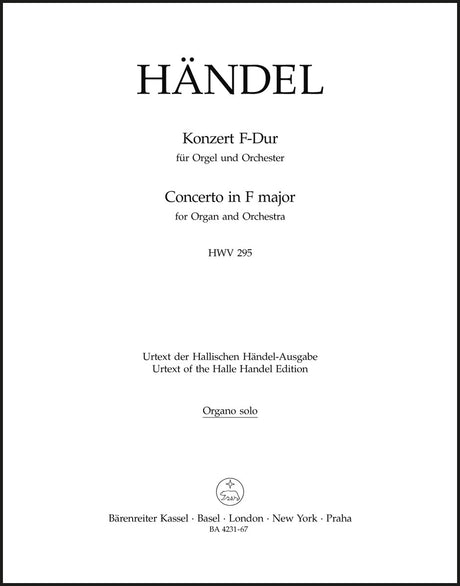 Handel: Organ Concerto No. 13 in F Major, HWV 295