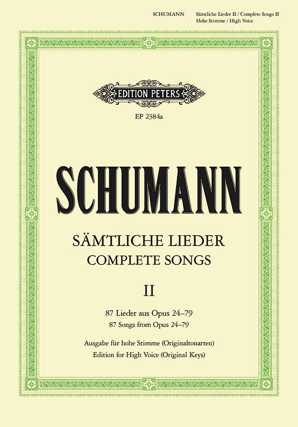 Schumann: Complete Songs - Volume 2