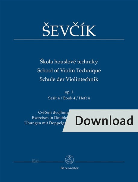 Ševčík: School of Violin Technique, Op. 1 - Book 4