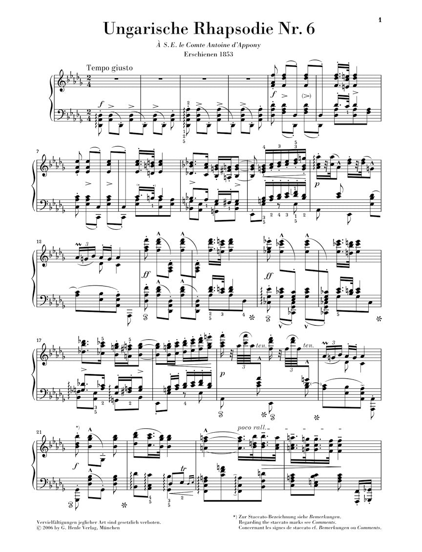 Liszt: Hungarian Rhapsody No. 6 – Ficks Music