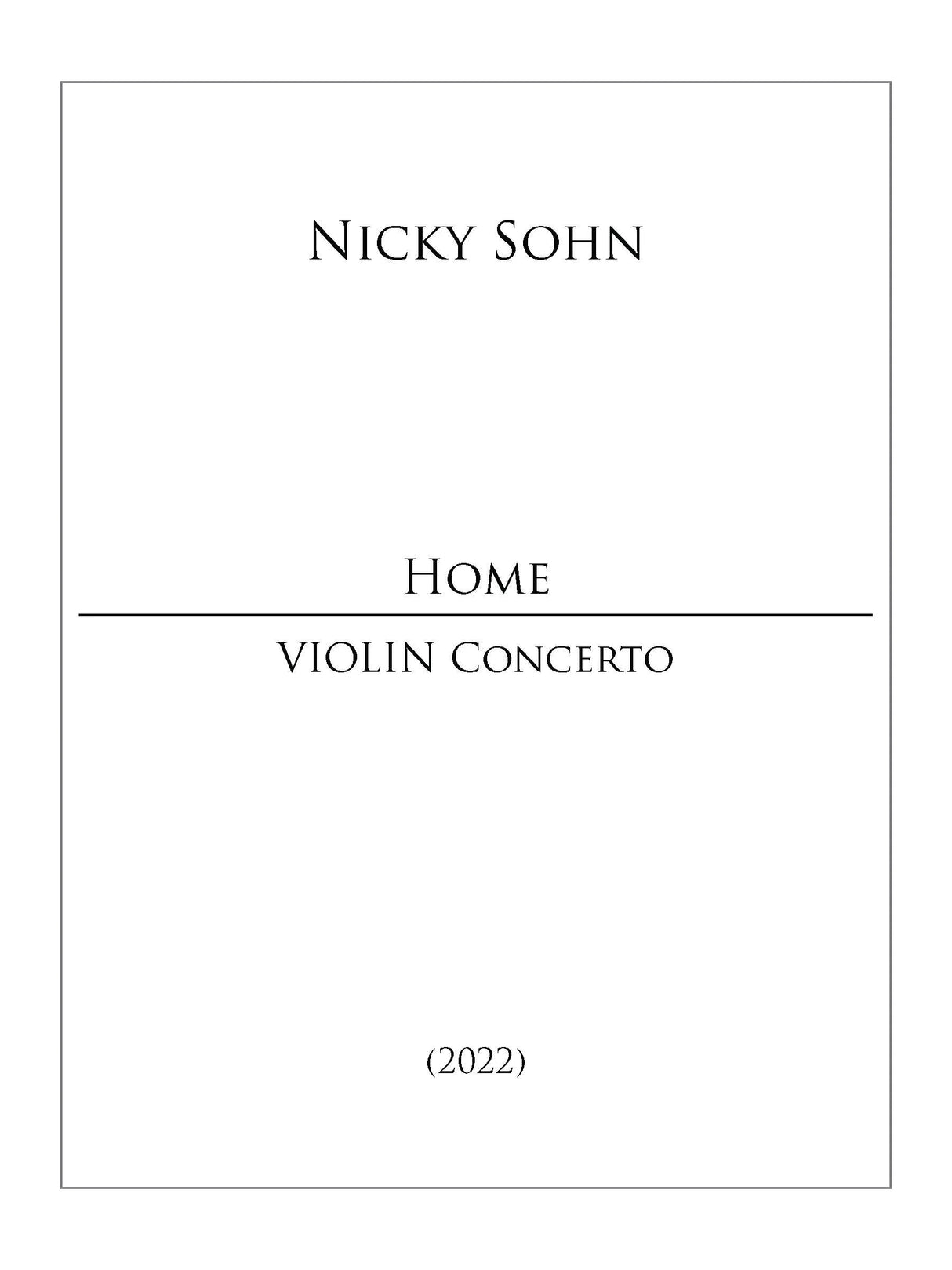 Sohn: Home