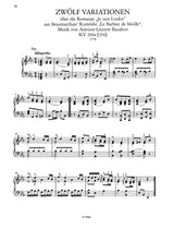 Mozart: Variations for Piano - Volume 1