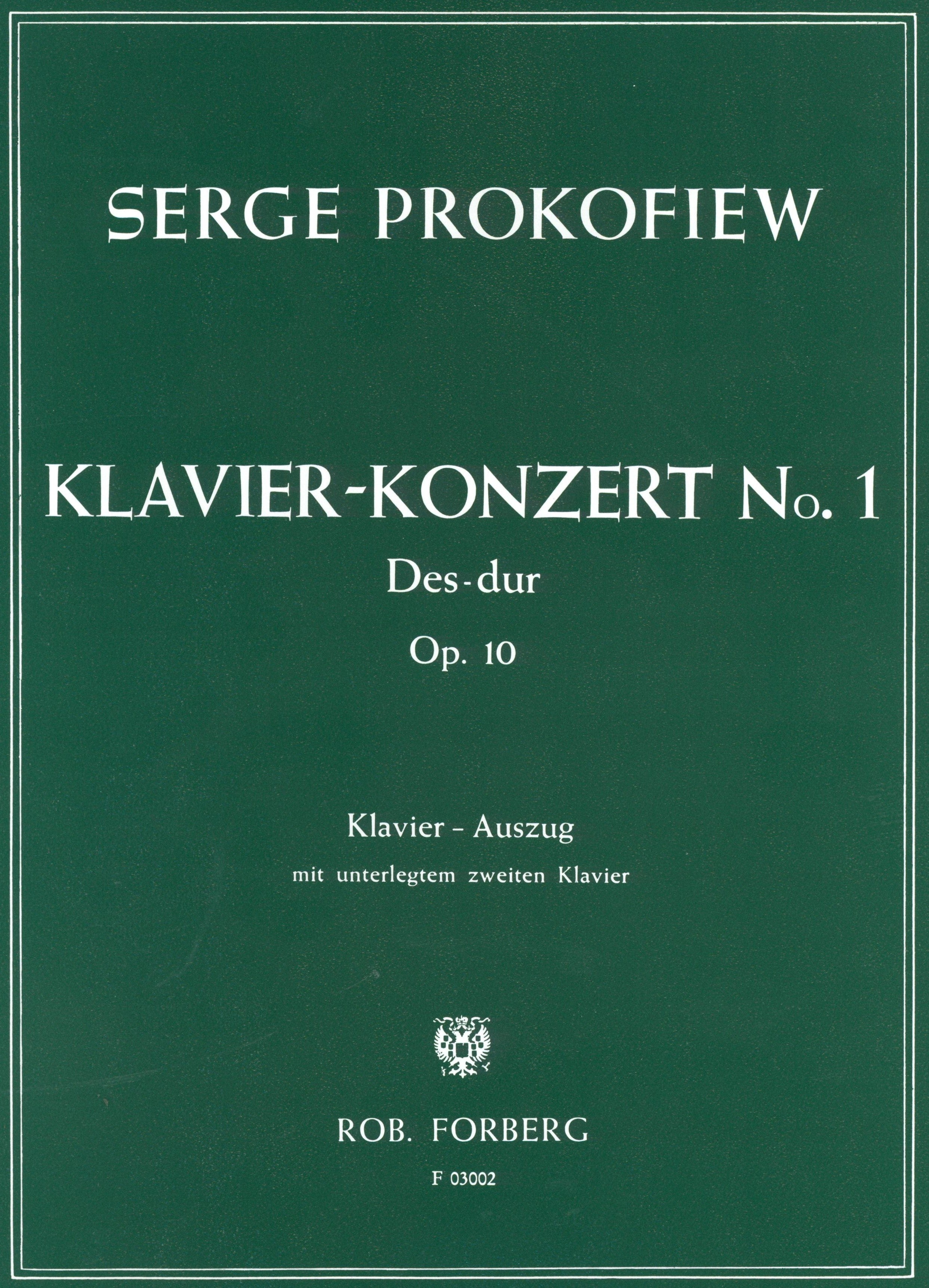 Prokofiev: Piano Concerto No. 1 in D-flat Major, Op. 10 – Ficks Music