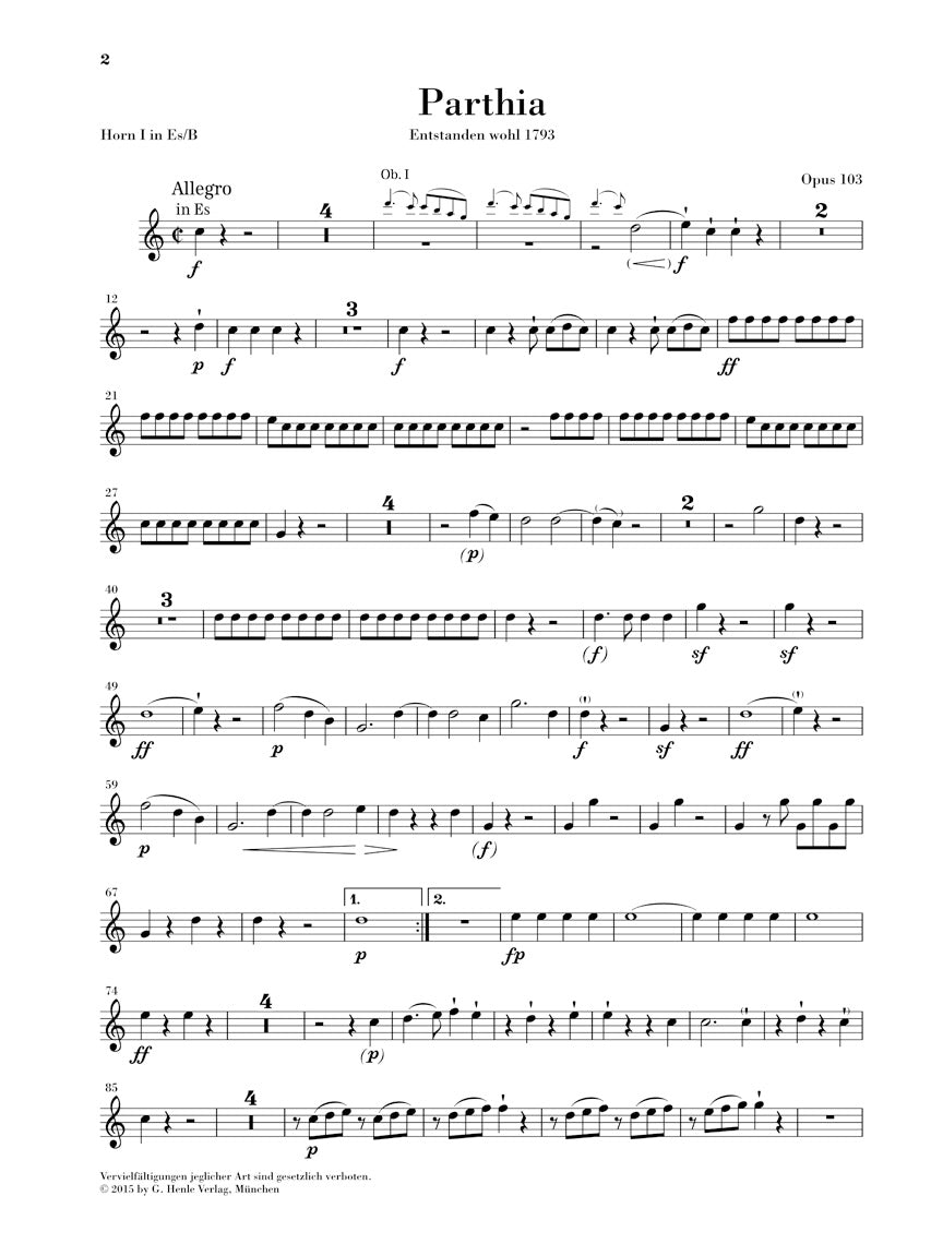 Beethoven: Parthia, Op. 103 and Rondo, WoO 25