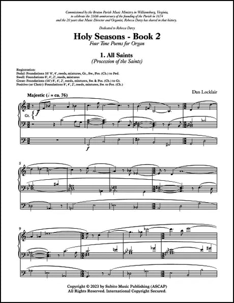 Locklair: Holy Seasons – Book 2