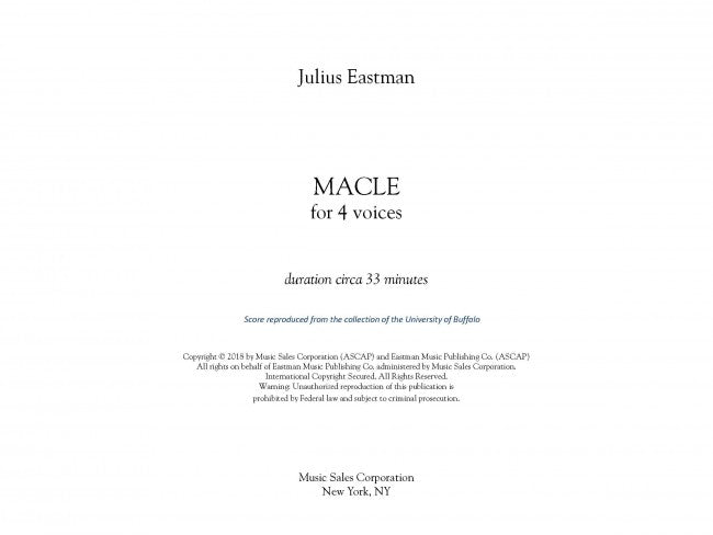 Eastman: Macle