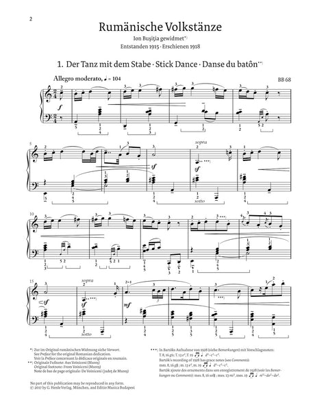 Bartók: Romanian Folk Dances