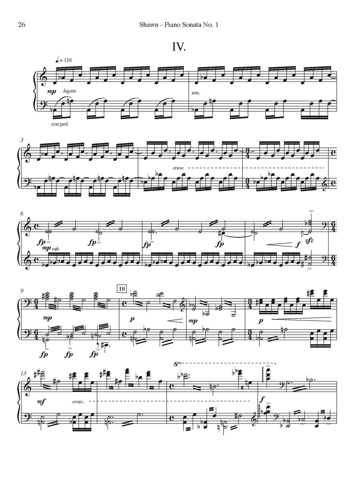 Shawn: Piano Sonata No. 1