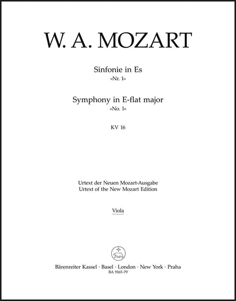 Mozart: Symphony No. 1 in E-flat Major, K. 16