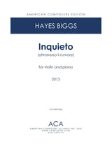 H. Biggs: Inquieto (attraverso il rumore)
