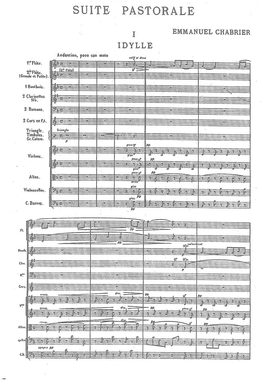 Chabrier: Suite Pastorale