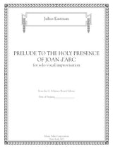 Eastman: Prelude to the Holy Presence of Joan D'Arc