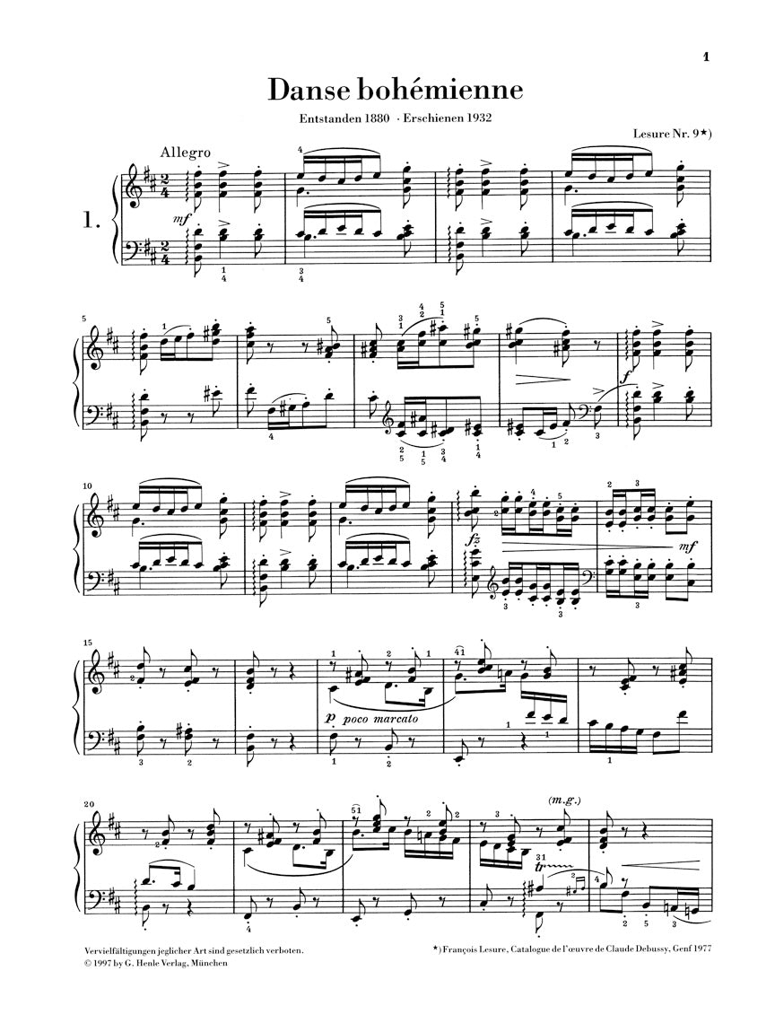 Debussy: Piano Pieces – Ficks Music