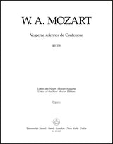 Mozart: Vesperae solennes de Confessore, K. 339