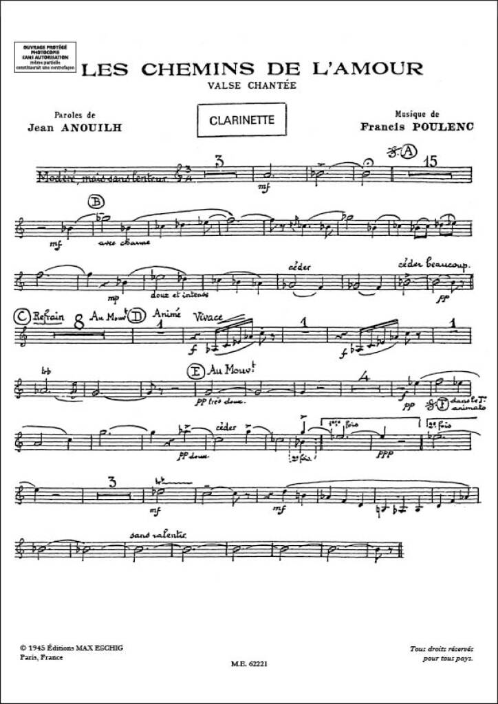 Poulenc: Les Chemins De L'Amour