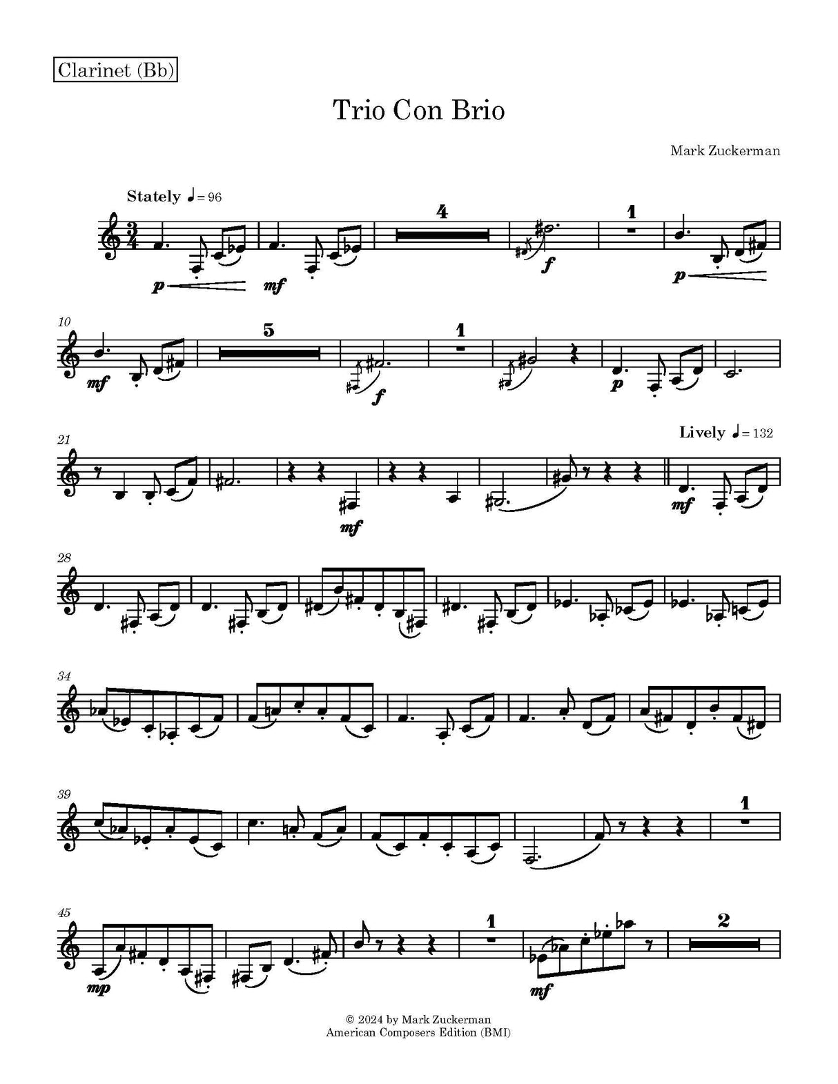 Zuckerman: Trio Con Brio