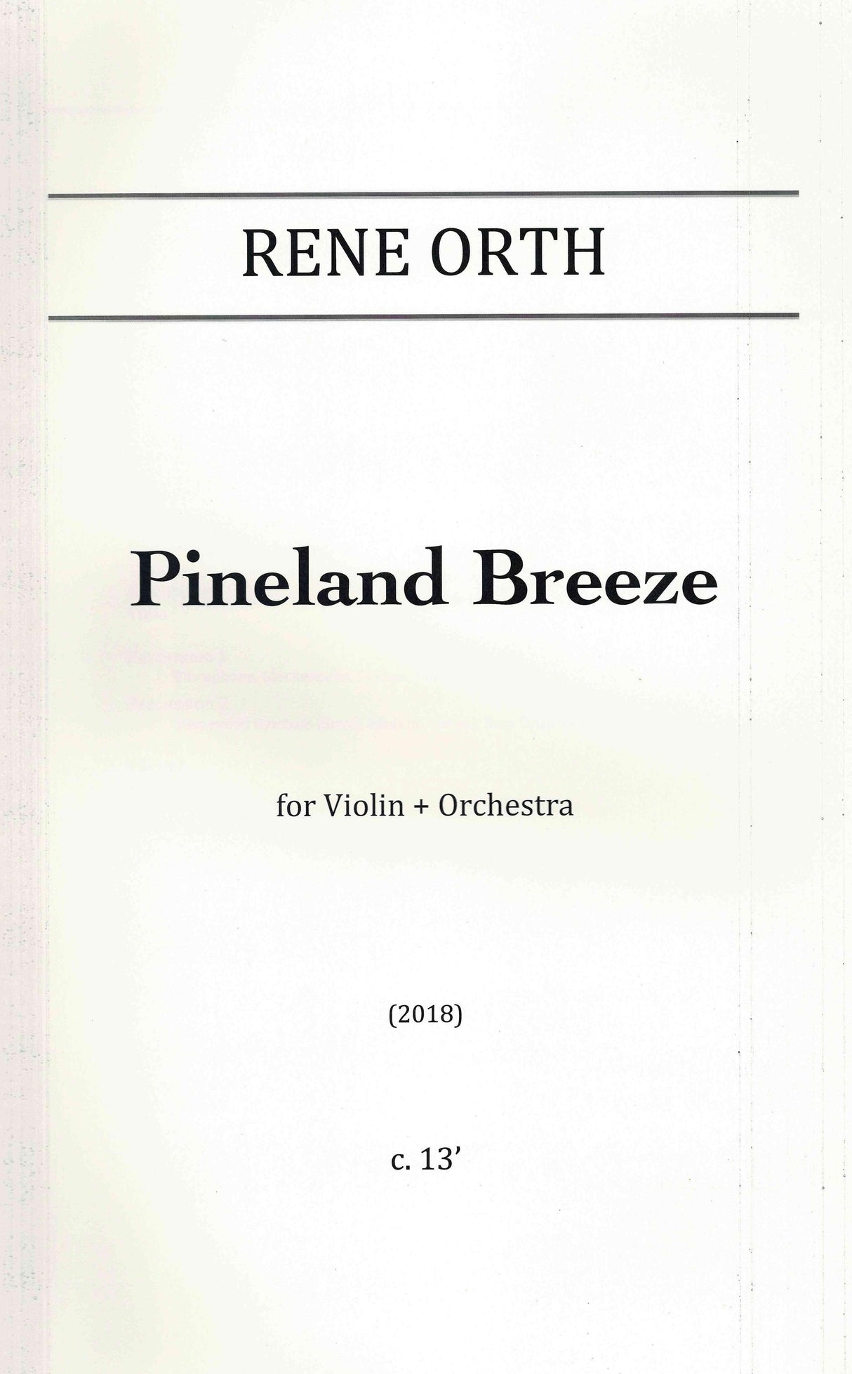 Orth: Pineland Breeze