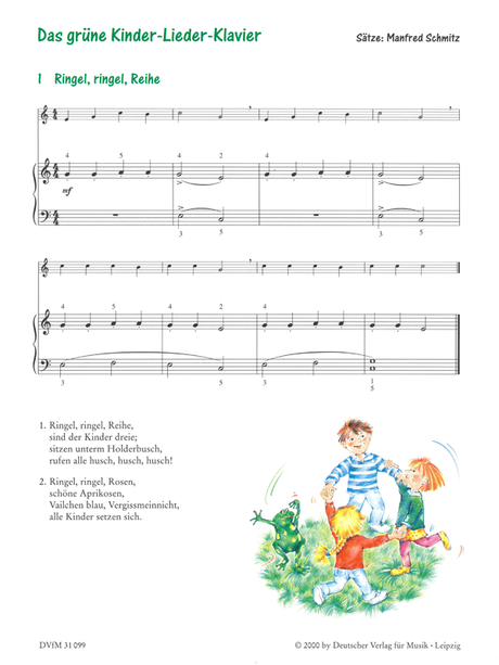 Schmitz: Das grüne Kinder-Lieder-Klavier
