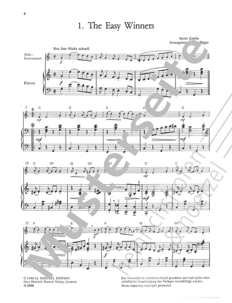 Let's Rag... 10 Ragtimes for Piano & Flute