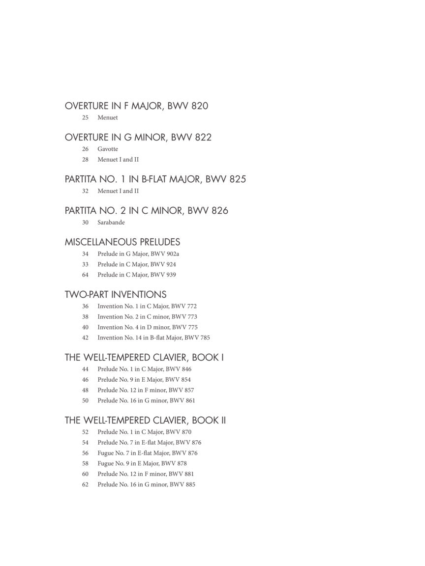 Bach: Easiest Piano Pieces