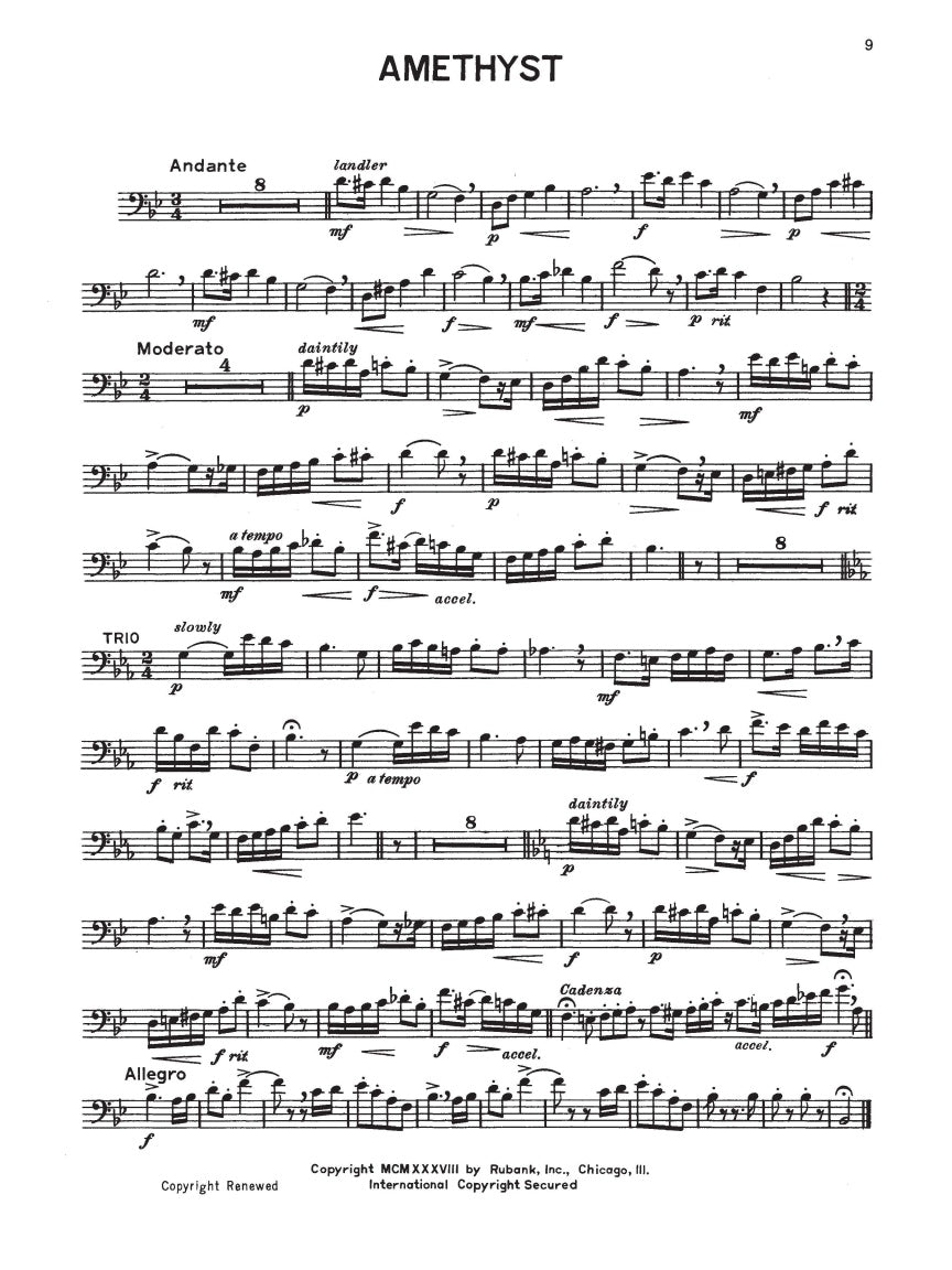 Vandercook: Trombone Gems