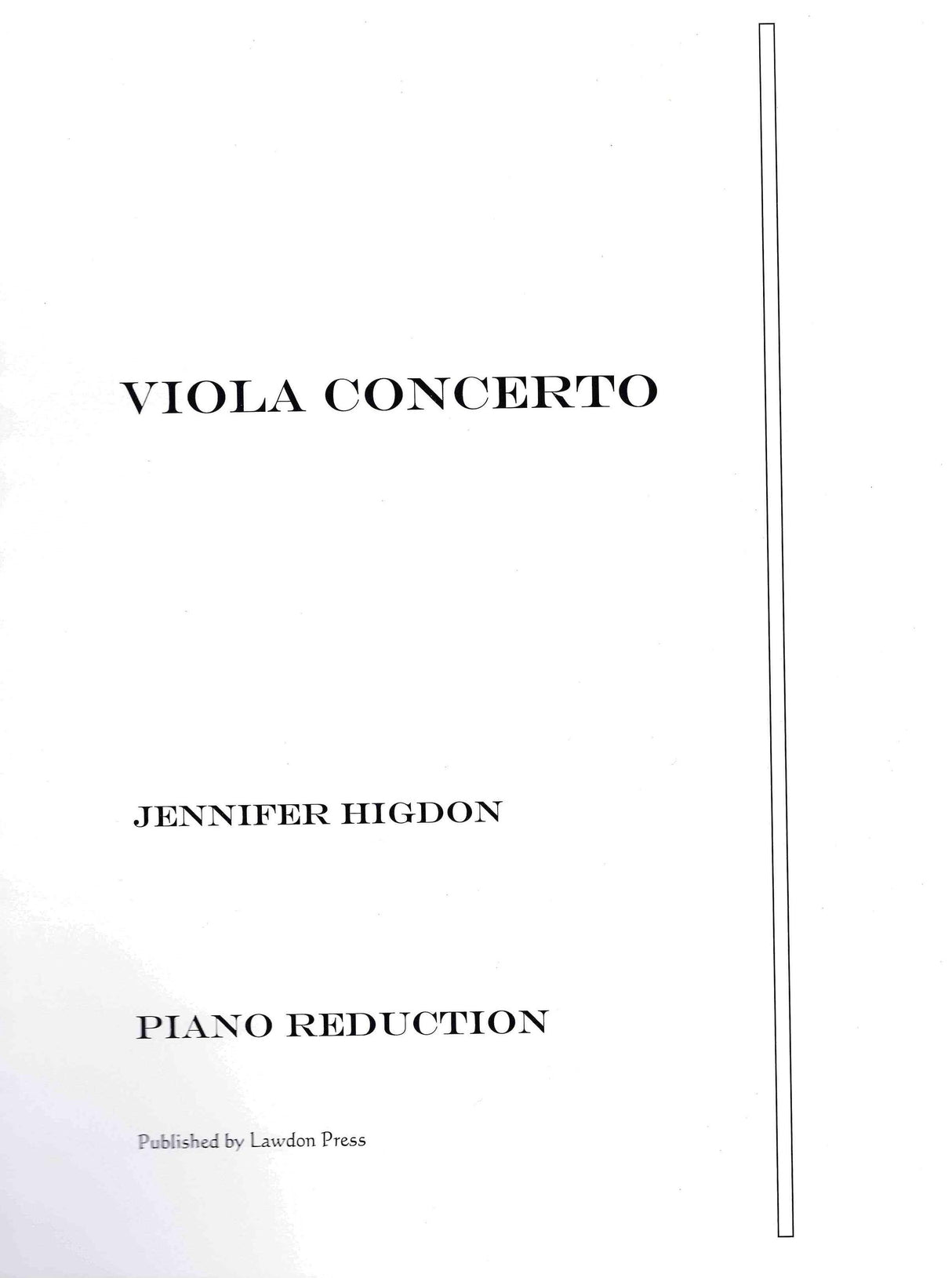 Higdon: Viola Concerto