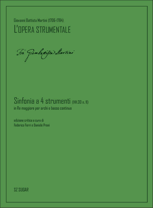 Martini: Sinfonia for 4 in D Major, HH.30, No. 11