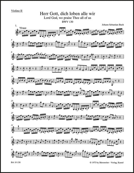 Bach: Herr Gott, dich loben alle wir, BWV 130