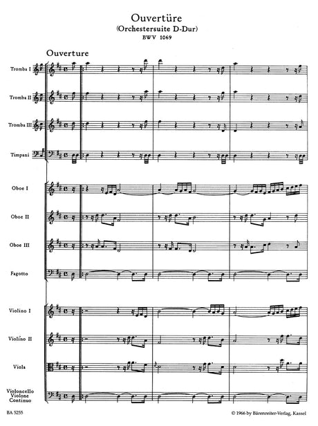 Bach: Orchestral Suite (Overture) in D Major, BWV 1069